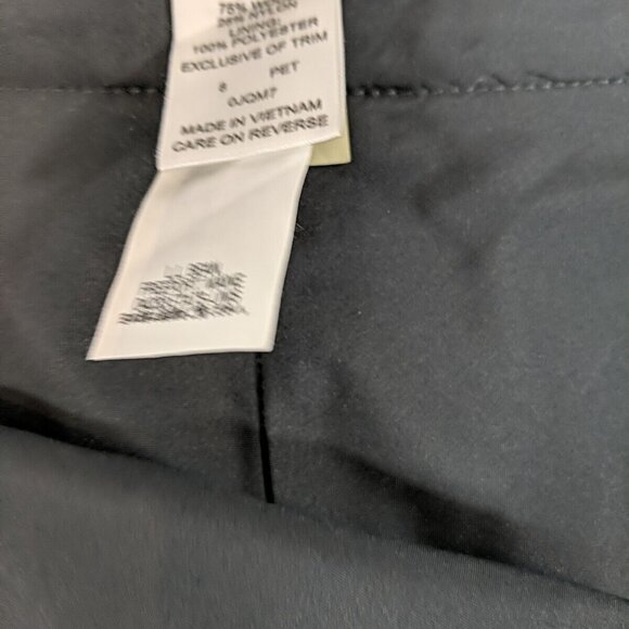 L.L. Bean Pink Plaid Wool Skirt Women's 8 Short Knee Length Slit Tartan Pencil - Picture 7 of 15